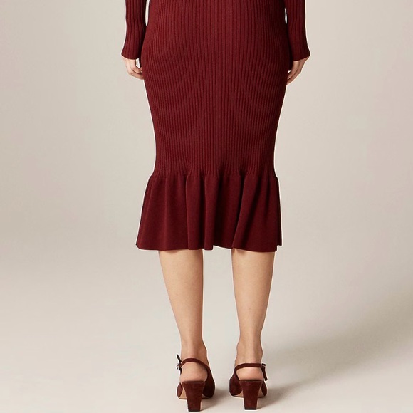 J.Crew Super-stretch ruffle sweater-dress - Picture 10 of 13